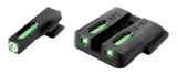 TruGlo TFX Tritium/Fiber-Optic Day/Night Sights for S&W M&P, Shield, SD9, SD40, Black - 788130019283 