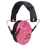 Walkers Folding Muff, Small, Pink Sprinkle, NRR 23dB, Ultra-lightweight - 888151098639 
