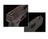 TruGlo TFO Tritium/Fiber-Optic Day/Night Sights, Fits S&W M&P, Front Green/Rear Yellow, Black - 788130013236 