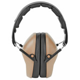 Walkers Pro Low Profile Muff, Low Profile, Padded Headband, Compact Folding Design, FDE, Flat Dark Earth - 888151024263 