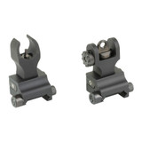 Samson True Back Up Front & Rear Sights, 6061-T6 Aluminum, Anodized Finish, Black - 850006871193 