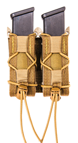 High Speed Gear TACO Mag Pouch, Double, Coyote Brown, Nylon, Belt Compatible - 849954027837 