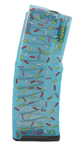 Amend2 MOD-C Sprinkle Donut, Magazine, 30 Rds, Teal Polymer, Teal Sprinkles - 749355071623 