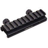 TruGlo TG TG8970B, Riser AR Mount Picatinny 1 Piece, CNC-machined Aluminum, Matte Finish, Red - 788130014349 