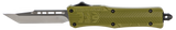 CobraTec CTK-1, 2.75" Tanto, Aluminum Handle, Green - 099654021974 