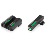 TruGlo Tritium Pro Kahr Set, Green Tritium, White Outline, Black - 788130023990 