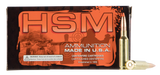 HSM, .308 WIN, 168 Gr, JHP, 20 Rds - 837306006067 