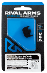 Rival Arms RA43G004A, Slide Back Cover Plate, Black Anodized Aluminum - 788130030271 