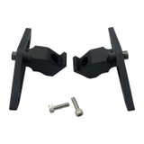 Accu-Tac PSF-2000, P-SKI Feet for Wide Stance Bipods, Matte Black, 2/Pack - 858520006411 