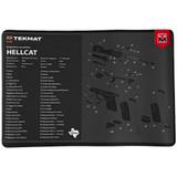 TekMat Springfield Hellcat Pistol Cleaning Mat, 11x17 in, 1/8 in Thick Rubber, Black - 888151029411 