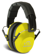 Walkers Game Ear Pro Low Profile Passive Muff, 22 dB, Over the Head, Black/Yellow Polymer - 888151024614 
