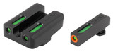 Truglo Brite-Site TFX Pro, Fits Glock 20, 21, 25, 29, 30, 31, 32, 37, 40, 41, Tritium/Fiber Optic, Day/Night Sight, Black - 788130022528 