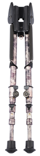 Harris 1A2-25CCAMO Bipod, Kryptek Highlander, Steel/Aluminum, Rubber Feet - 051156113137 