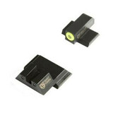 Night Fision Perfect Dot NS Set, Yellow Front + Black Square Rear, Fits S&W M&P - 810116030835 