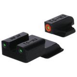 TruGlo Tritium Pro, Night Sight, Smith & Wesson M&P 9 Shield EZ, Orange Ring, Black Nitride - 788130030233 