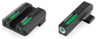 TruGlo TFX Pro, Walther CCP, Tritium/Fiber-Optic Day/Night Sight, Orange Outline Front/Rear Green, Black - 788130024515 