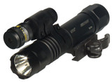 Leapers LT-ELP38Q-A, Tactical Red Laser Flashlight Combo, 400 Lumens, Black - 4712274529106 