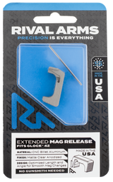 Rival Arms RA72S001D, Extended Magazine Release, Dark Gray Anodized - 788130030356 