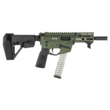 Freedom Ordnance FX9 Elite, 9mm, 4" Barrel, Olive Drab Green, SBA5 Pistol Brace, (1) 32Rd Magazine  - 810165560093 