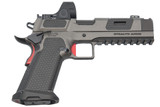 Stealth Arms Platypus 1911 Integrated Comp, 9mm, 5.00" Comp Barrel, Tungsten/USMC Red, Trijicon SRO 1.0 MOA - 4991265 