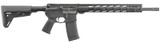Ruger AR-556 MPR, 5.56 NATO, 18.00" Barrel, 30 Rds, Black Anodized - 736676085149 