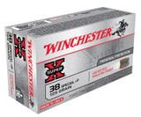Winchester Super-X, 38 Special +P, 125 Grain, Jacketed Hollow Point, 50 Rounds - 020892201323 