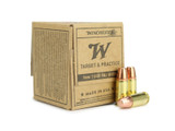 Winchester Target & Practice, 9MM, 115 Grain, Full Metal Jacket, 1,000 Rounds - WIN9MM1151000 