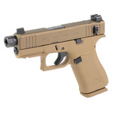 Glock 43X Hush Puppy, 9mm, 3.92" Barrel, 10 RDs, Threaded Barrel, FDE - 810188105196 