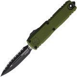 Microtech UTX-85 Gen IV, Auto, 3.00" D/E, M390MK, Aluminum Handle, OD Green - 841768184980 