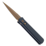Pro-Tech Godson, Auto Knife, 3.15" Blade, 154CM Steel, Tan PVD, Aluminum Handle - 2116369 
