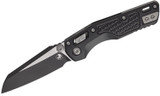 Microtech MSI Mini RAM-LOK, 3.19" Blade, M390MK, Black Frag Alum Handle, Black - 841768199250 