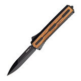 Tekto A7 Zastava, Auto Knife, 3.60" Blade, CPM S35VN, Wood Handle, Black/Brown - 850034486604 