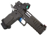 Atlas Gunworks Apollo V3, 9mm, 4.60" Stainless Ported Barrel, 20 RDs, w/ Trijicon RMR HD, Black DLC / Stainless  - 110039485409 