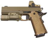 Nighthawk Custom Sandhawk Comp, 9mm, 5.00" Barrel, 17 RDs, w/ Trijicon SRO, FDE - 108540542520 