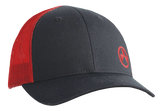 Magpul Icon Trucker Hat, Black/Red, Adjustable Snapback, Structured - 840815125587 