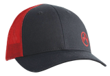 Magpul Icon Trucker Hat, Black/Red, Adjustable Snapback, Structured 