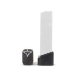 Taran Tactical Innovations Firepower Base Pad, Glock 17/19X/22/34/35/45, +6 Rds 9MM / +5 Rds .40 S&W, Black Anodized - 810003107930 