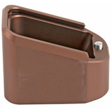 Taran Tactical Innovations Firepower Base Pad, Glock 17/19X/22/34/35/45, +6 Rds 9MM / +5 Rds .40 S&W, Coyote Bronze Anodized - 810003107985 