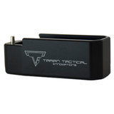Taran Tactical Innovations PMAG Base Pad, AR-15 Magazine Extension, +5 Rds on PMAG30 / +6 Rds on PMAG40, Black Anodized - 810003106780 