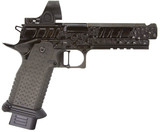 Tee Gun Vault Atlas Erebus V2 "Vita Finita" w/ Trijicon SRO, 9MM, 4.60" Compensated Barrel, 20 Rds, Polished Black DLC - 126633549256 
