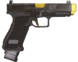 Agency Arms Glock 45 NOC, 9MM, 4.50" Compensated Island Barrel, Black/Gold - 244252627282 