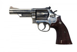 Pre-Owned Smith & Wesson Model 19-5, .357 Magnum, 4.00" Barrel, 6 Rds, Polished Silver - 5867678 