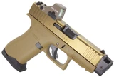 Glock 43X MOS w/ Holosun 407K & Radian Ramjet, 9MM, 4.17" Compensated Barrel, 15 Rds, Coyote - 127966632844 