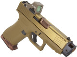 Glock 43X MOS w/ Holosun 407K & Radian Ramjet, 9MM, 4.17" Compensated Barrel, 15 Rds, Coyote - 127848280590 