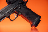 Taran Tactical Innovations JW4 Pit Viper w/ Trijicon SRO, 9MM, 5.00" Compensated Barrel, Black 