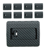 FAB Defense FX-MALC2B, Locking Rail Cover Wide 9-Pack, Black - 7290111588464 
