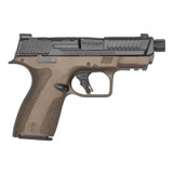 Smith & Wesson M&P Shield X, 9MM Luger, 4.10" Threaded Barrel, 15 Rds, Midnight Bronze - 022188907087 