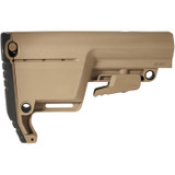 Mission First Tactical Battlelink Utility Low Profile Stock, Mil-Spec Tube Size, Flat Dark Earth Finish - 676315028697 