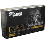 Sig Sauer Varmint & Predator, .223 Remington, 40gr PT, 3,650 FPS, 20 Rounds - 798681739134 