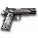 Auto Ordnance Rally Cry, 45 ACP, 5.00" Barrel, 7 Rds, Black Cerakote with Gold Flake - 602686422543 